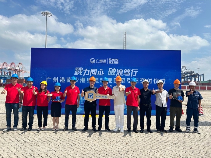 全力以赴！徐工純電動港口牽引車綠動廣州南沙港